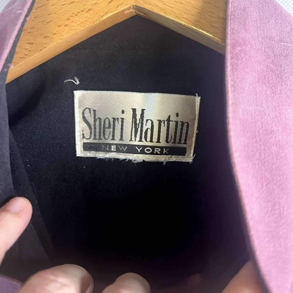 Sheri‎ Martin Purple Full Zip Jacket Size Medium